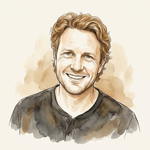 Watercolor portrait of Aaron Hanson